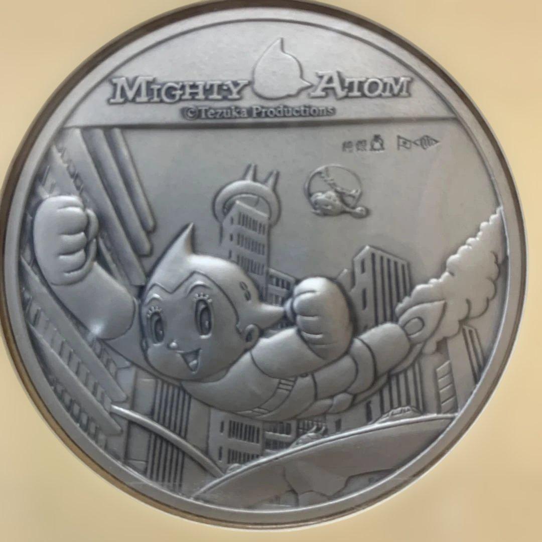 松本徽章　西暦2003年4月7日【鉄腕アトム誕生】記念純銀メダルと記念カバー