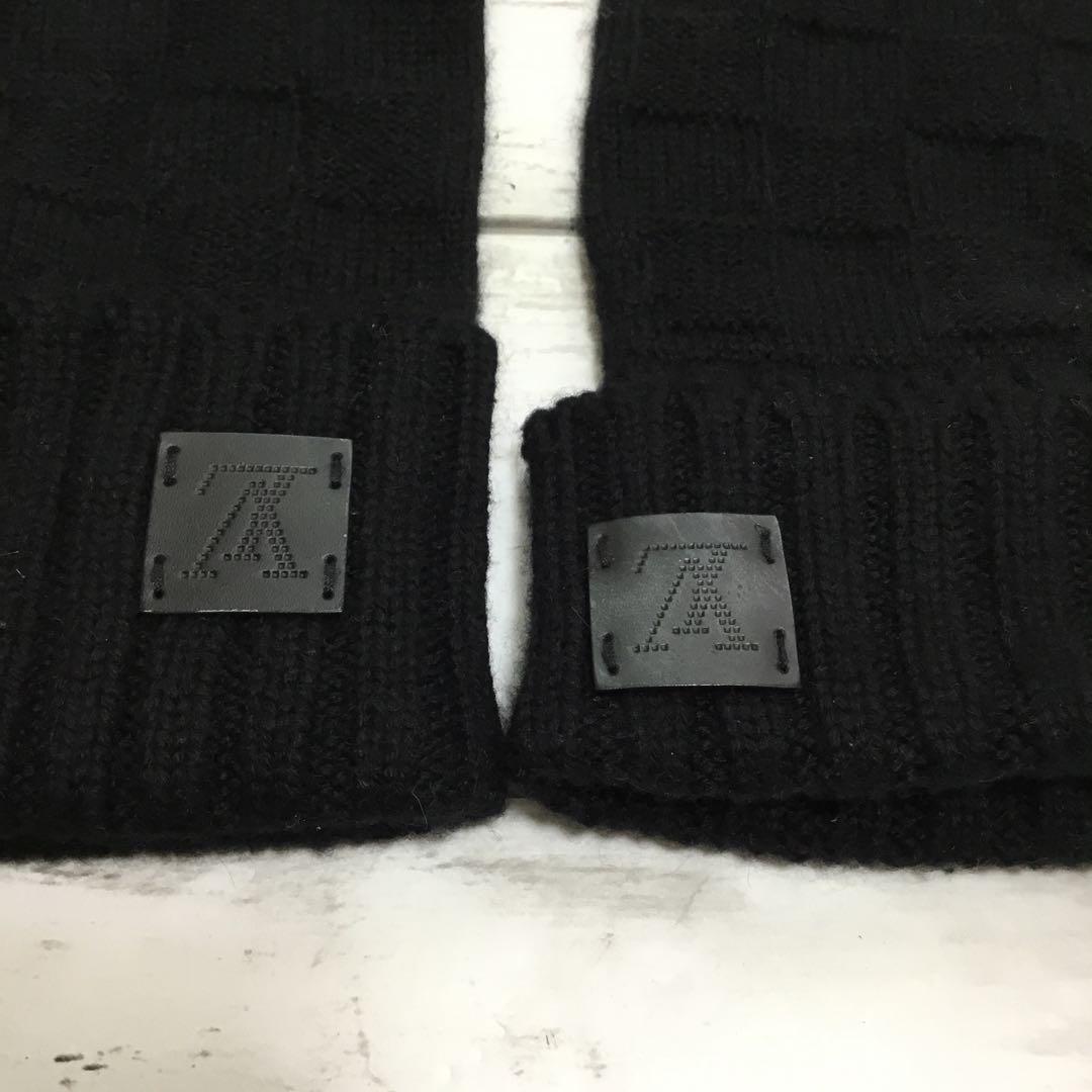 【正規品】ルイヴィトン 手袋 メンズ ダミエ ブラック 黒 グローブ LV