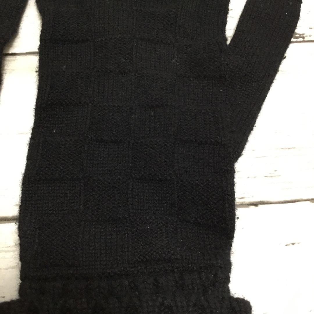 【正規品】ルイヴィトン 手袋 メンズ ダミエ ブラック 黒 グローブ LV