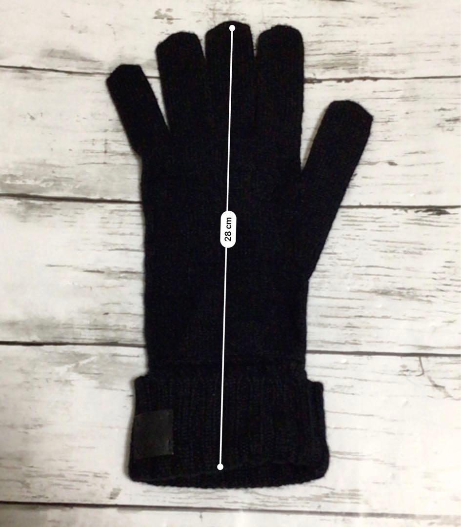 【正規品】ルイヴィトン 手袋 メンズ ダミエ ブラック 黒 グローブ LV