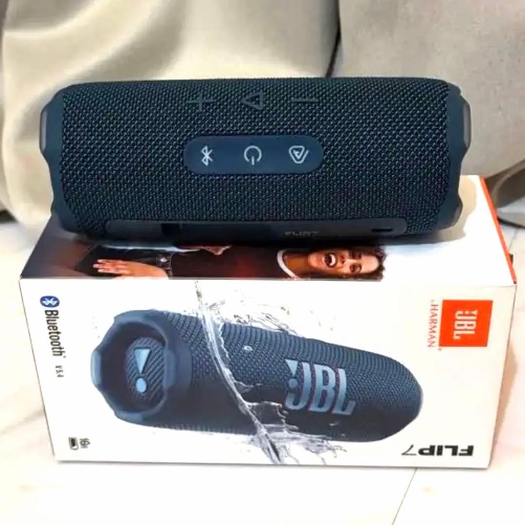 【未使用】JBL FLIP7 ブルー ／箱・付属品付き