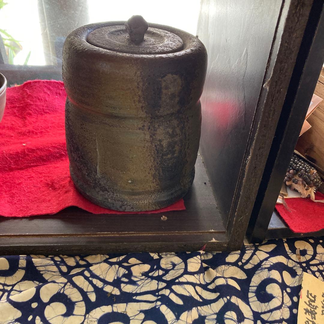 時代備前窯変水差し建水年末年始大売り出しです❣️風格の有る見事な作品です❣️