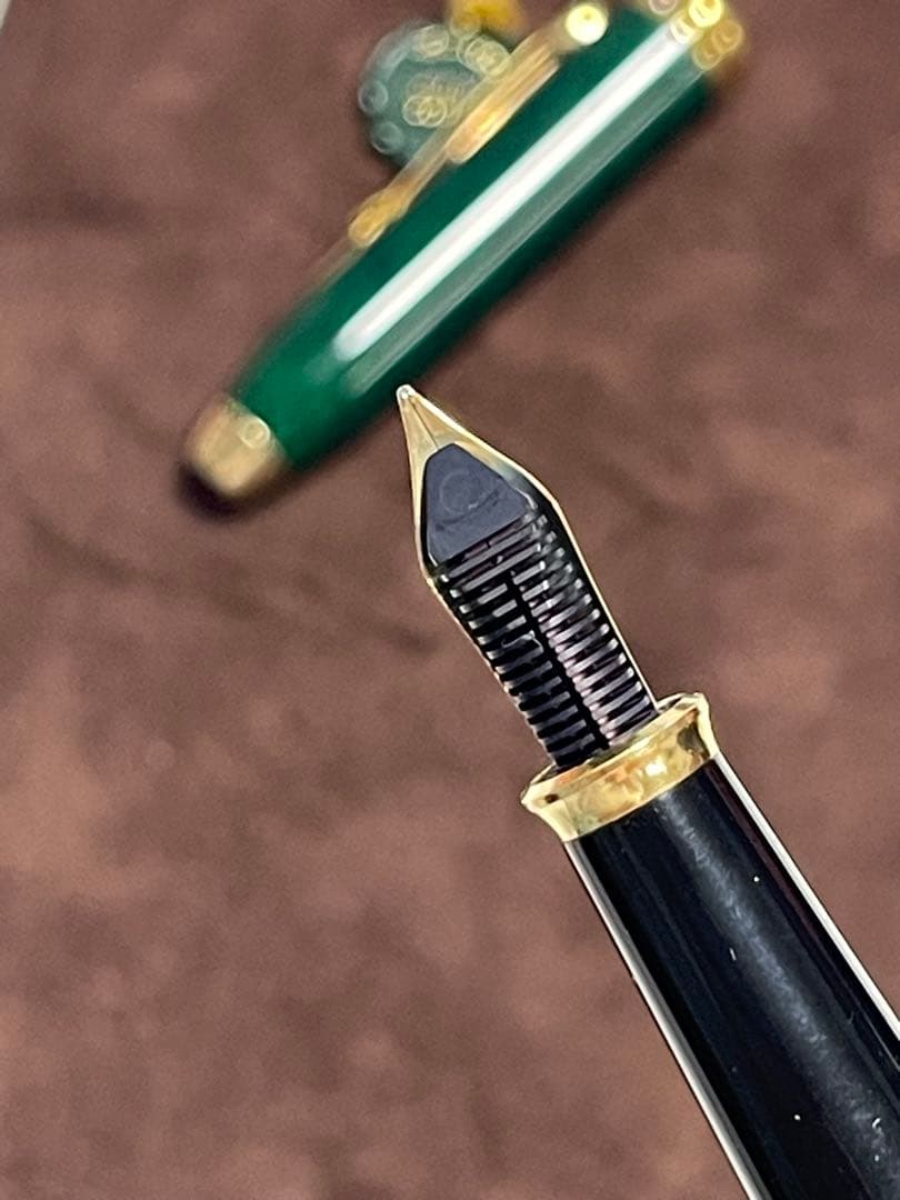 CROSS 万年筆 マーブルグリーン 14K585