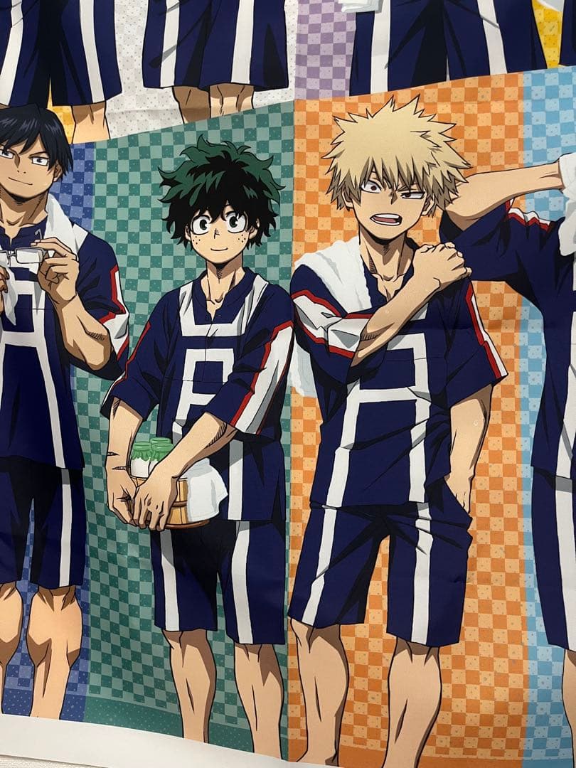 【当選品】ヒロアカ　極楽湯　タペストリー　のぼり　爆豪勝己　緑谷出久　轟焦凍　他