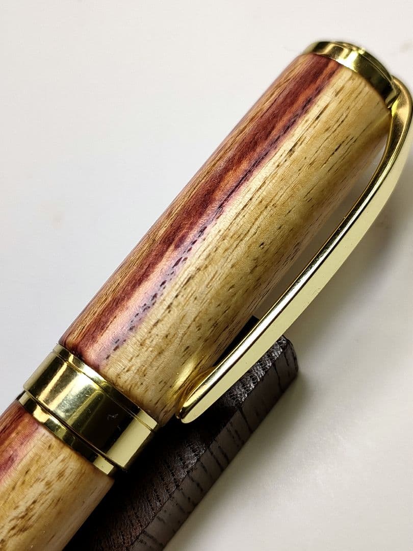 【チューリップウッド（紅白）】グラデュエイト万年筆