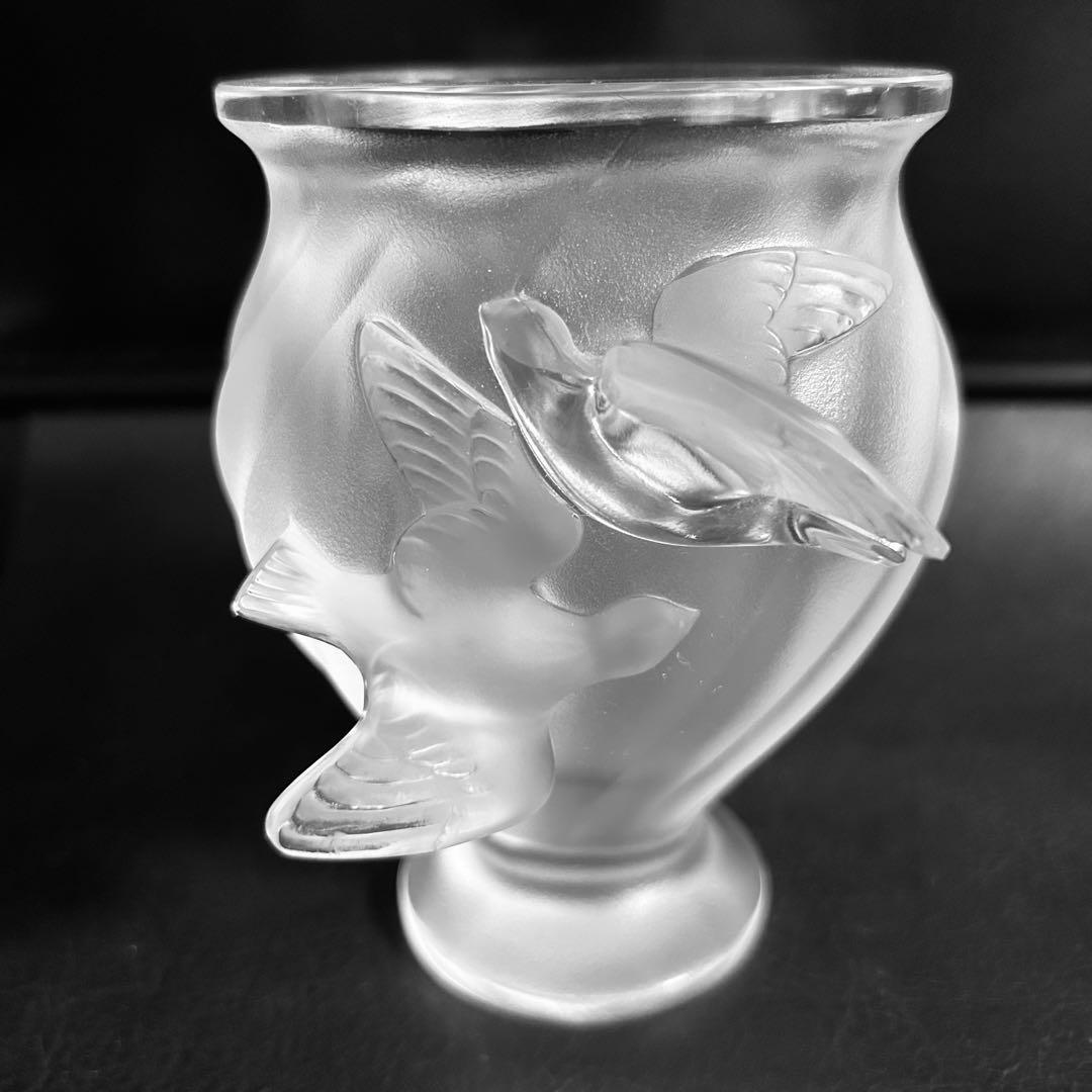 ⭐︎ご成約済み　希少【ロジーヌ】　ルネ・ラリック Lalique 花瓶　レア　美品