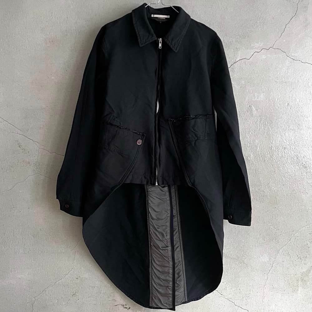 13aw コムデギャルソンオムプリュス ポリ縮絨 ドッキングコート S/plus