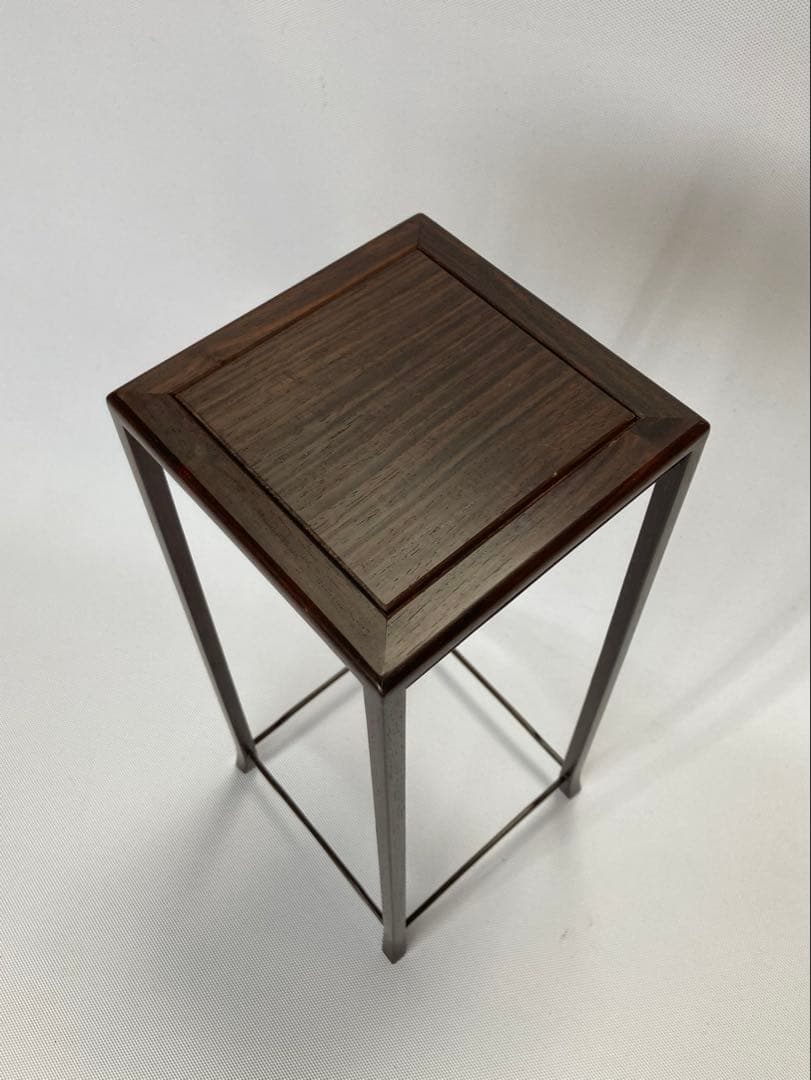飾り台　小品盆栽台　花台　紫檀　茶華道具　中国美術　レトロ　ミニ　GA2