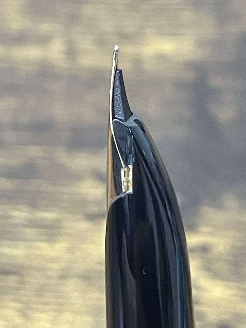 美品　1971年製　初代カスタム　高級天然　イタヤカエデ 大型18金　F 万年筆