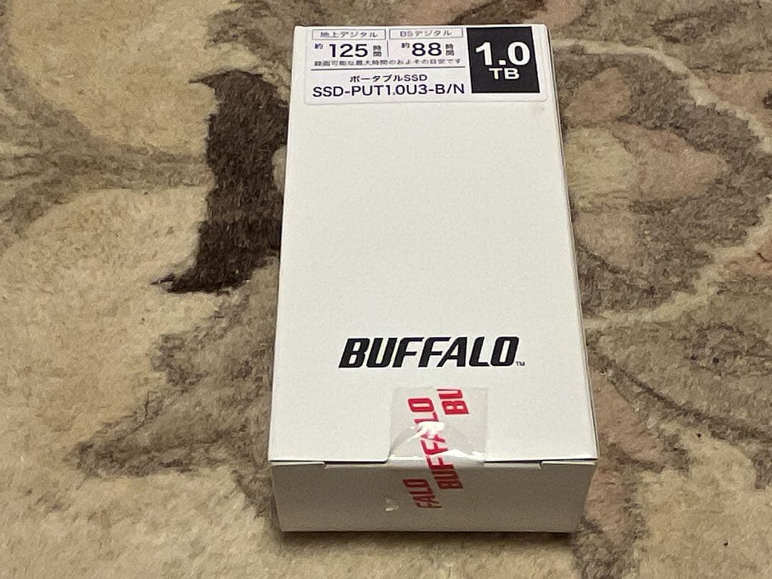 【未開封】バッファロー ポータブルSSD 1TB PUT1.0U3-B/N