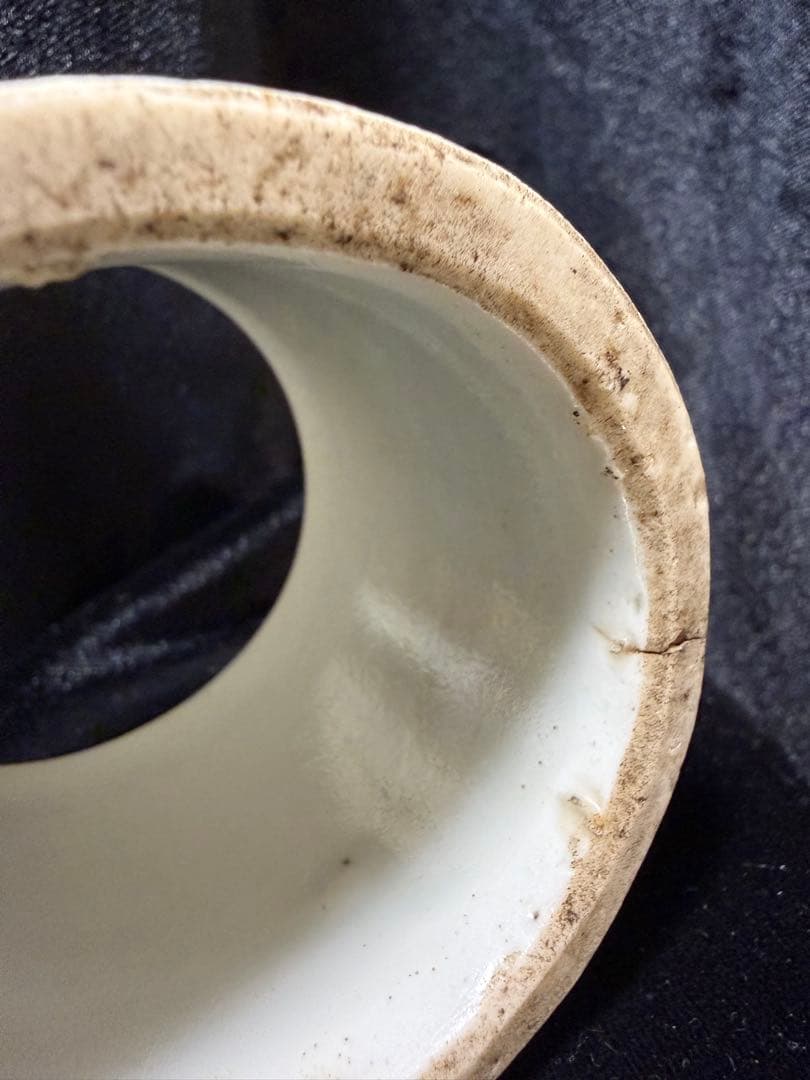 骨董品 陶器アンティーク年代不明直径6.5cm×高さ5cm整理品現状品のみ