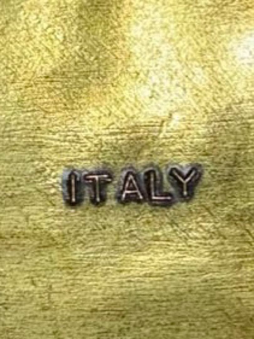 【アンティーク・素材不明】イタリア製 金色 装飾的 バスケット