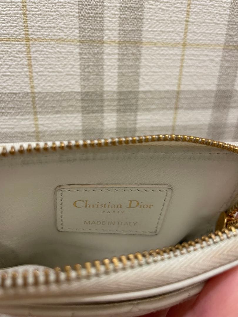 DIOR　ディオール　CARO LAVENDER ウォレット　ハート柄　小銭入れ