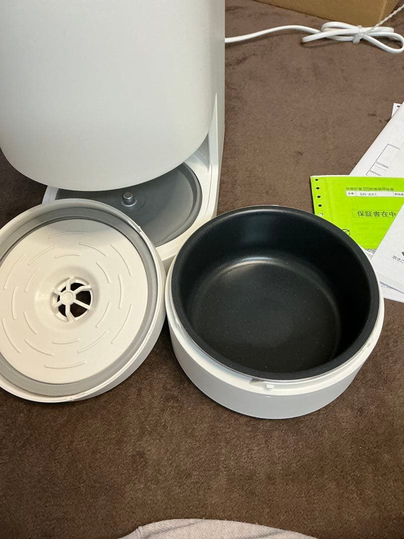 再値下げ Panasonic 自動計量IH炊飯器 SR-AX1-W 1回のみ使用