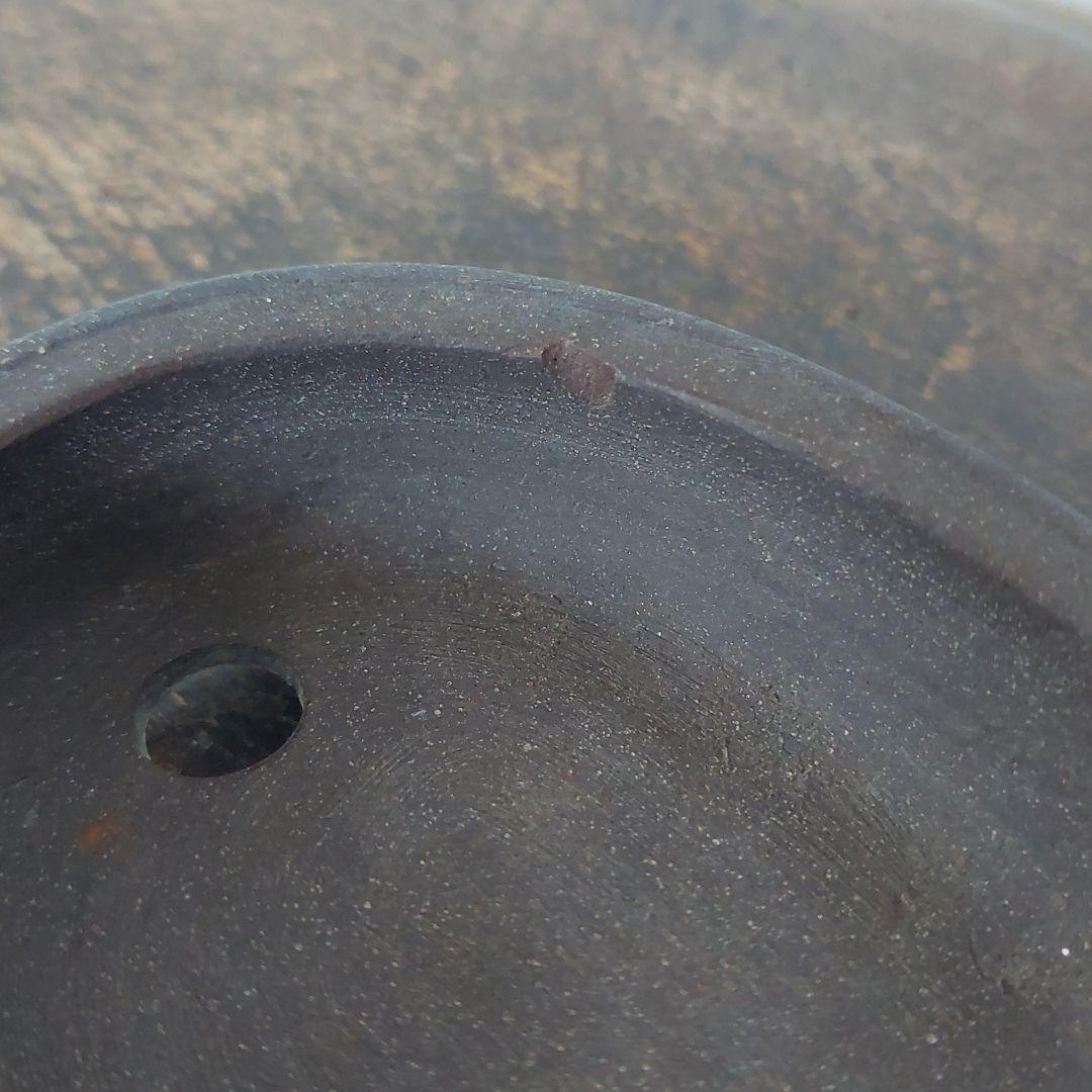 盆栽鉢　筒井竹二郎　泥珠　常滑焼