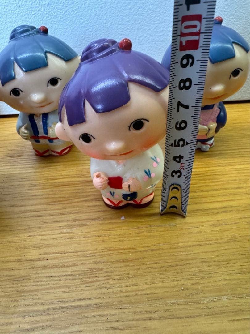 秋田銀行　アコちゃん　ソフビ貯金箱　昭和レトロ　レア　7種類