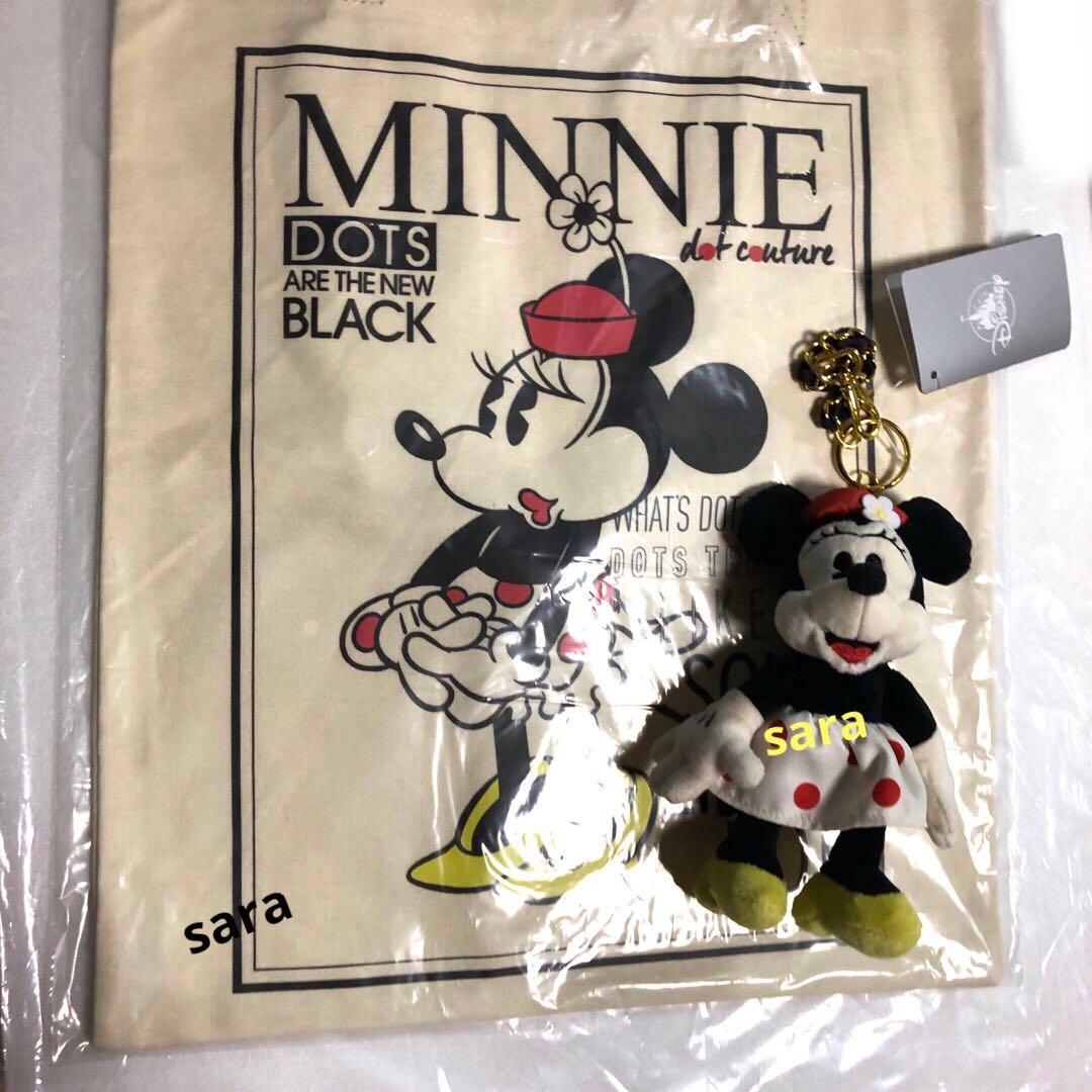新品タグ付★ミニー ぬいぐるみ キーチェーン　トートバッグ MINNIE DAY