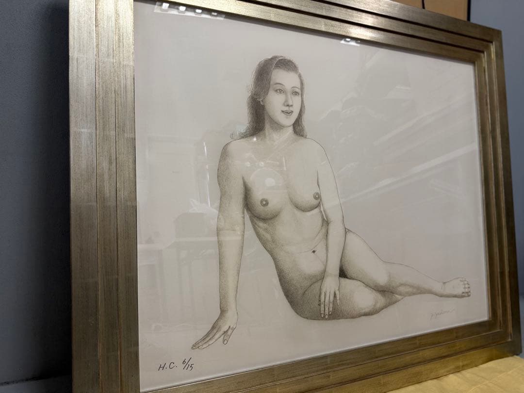 S15 宗教家 八島義郎 裸婦「憩いのひととき」限定6/15 特大108×89