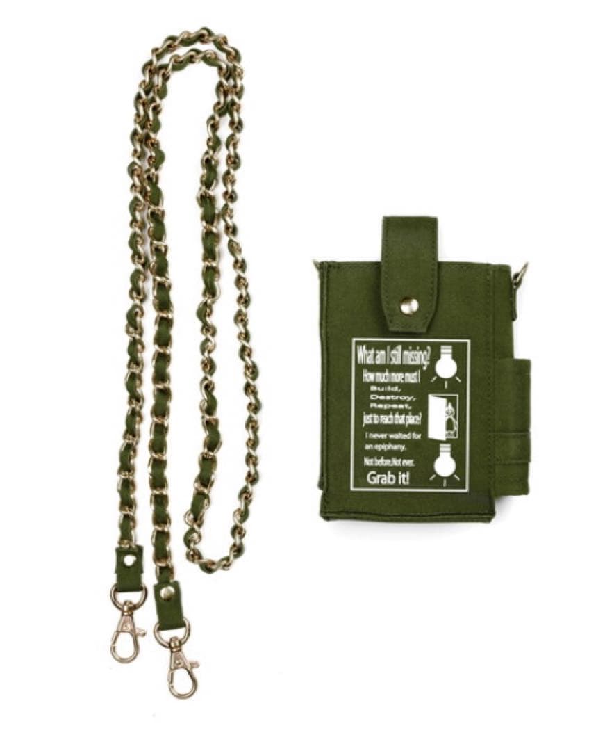 UVERworld TAKUYA∞ HOI×TAKUYA∞チェーンポーチ　カーキ