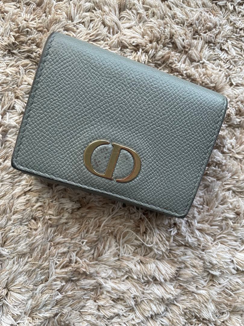 Dior グレー 三つ折り財布