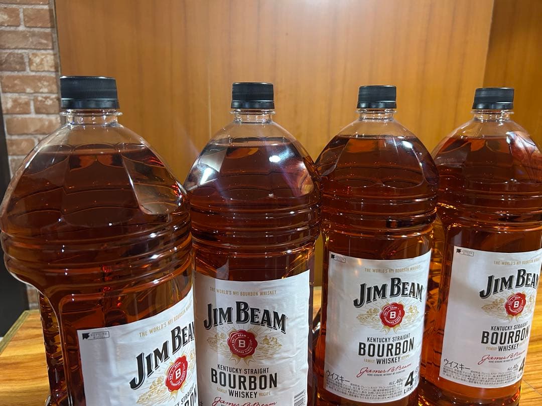 Jim Beam ウイスキー 4L 4本セット