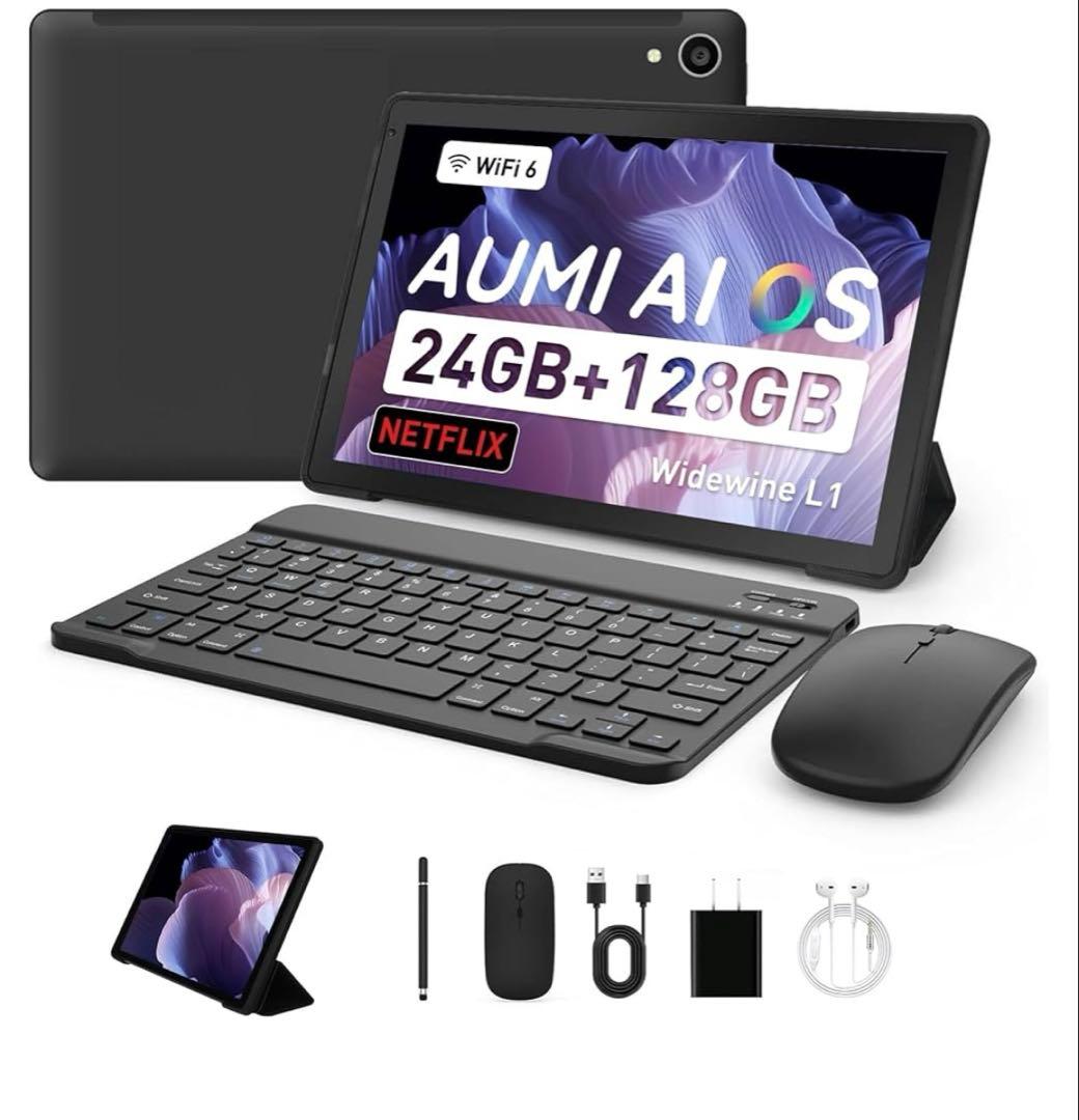 タブレット 10インチ wi-fi 【24GB+128GB+1TB-TF拡張】