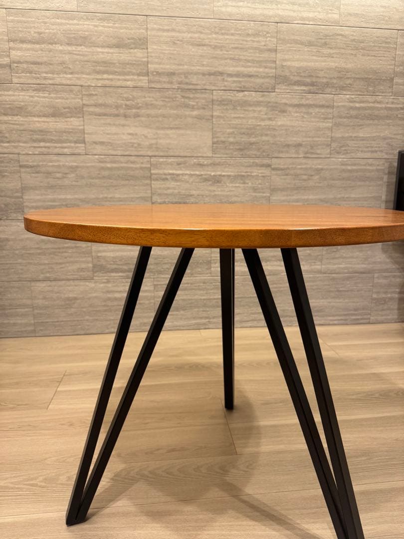 KANADEMONO THE CAFE TABLE 天然木ラウンド φ70-80