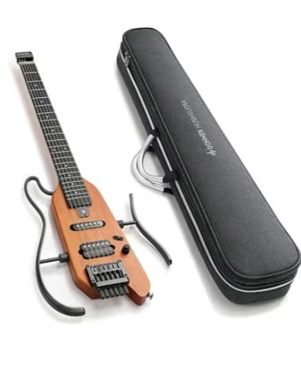 Donner HUSH-X エレキ トラベルギター マホガニ 旅行/出張/練習に
