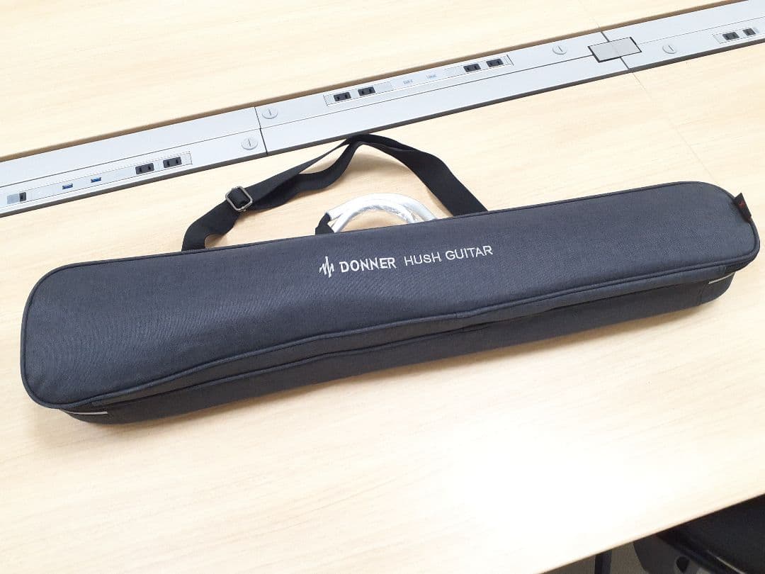 Donner HUSH-X エレキ トラベルギター マホガニ 旅行/出張/練習に