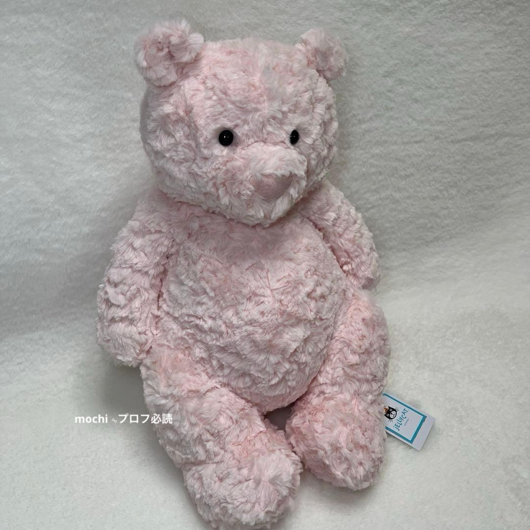  Leola bear large pink くまぬいぐるみ新品