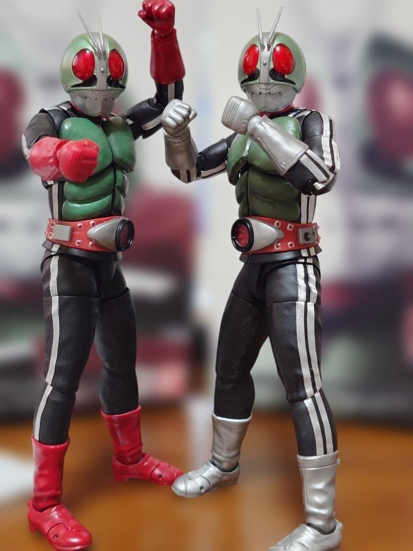 真骨彫　仮面ライダー新1号＆新2号