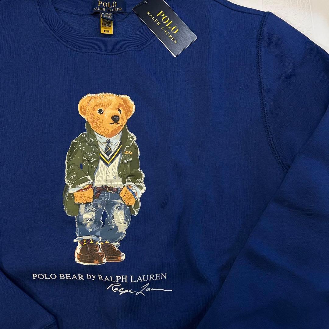 【L160cm】大人もOK キッズ（男の子）ベア　トレーナー