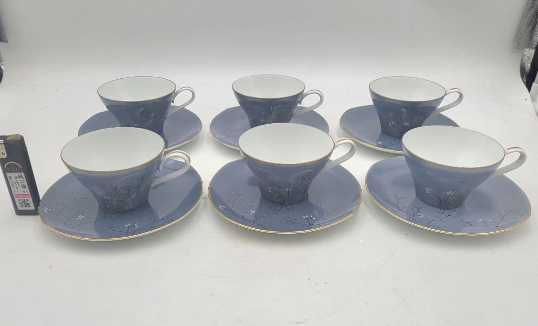 オールドノリタケ　カップ&ソーサー6客　金彩　1954～1966年製