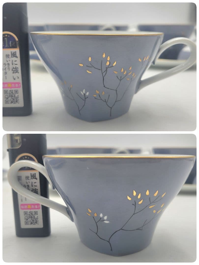 オールドノリタケ　カップ&ソーサー6客　金彩　1954～1966年製