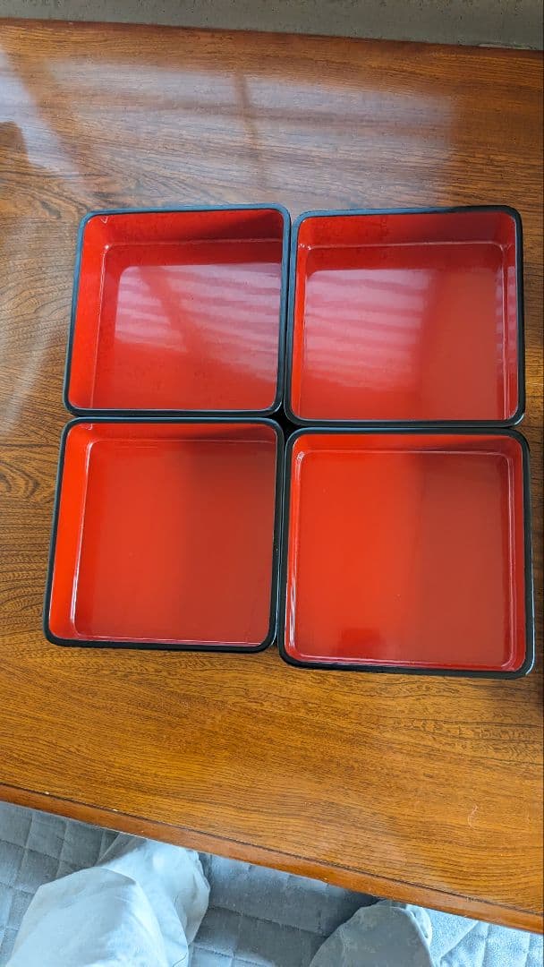 輪島塗天然目四段重箱