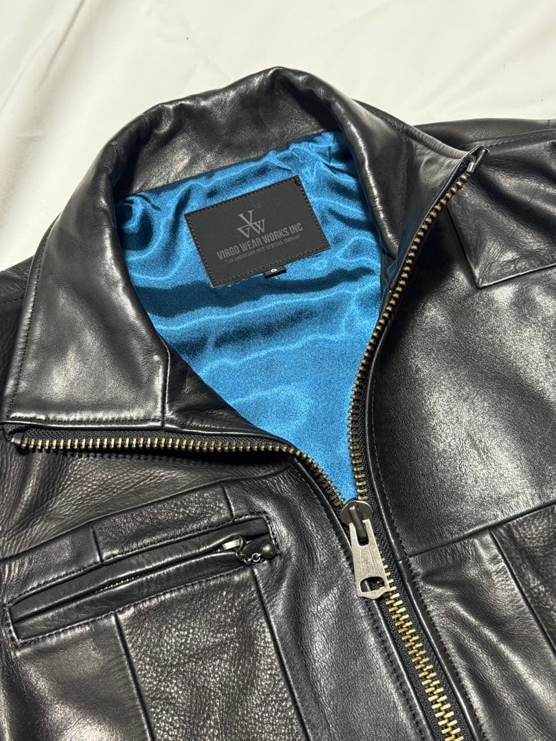 VIRGOwearworks 黒 シングルライダースジャケット