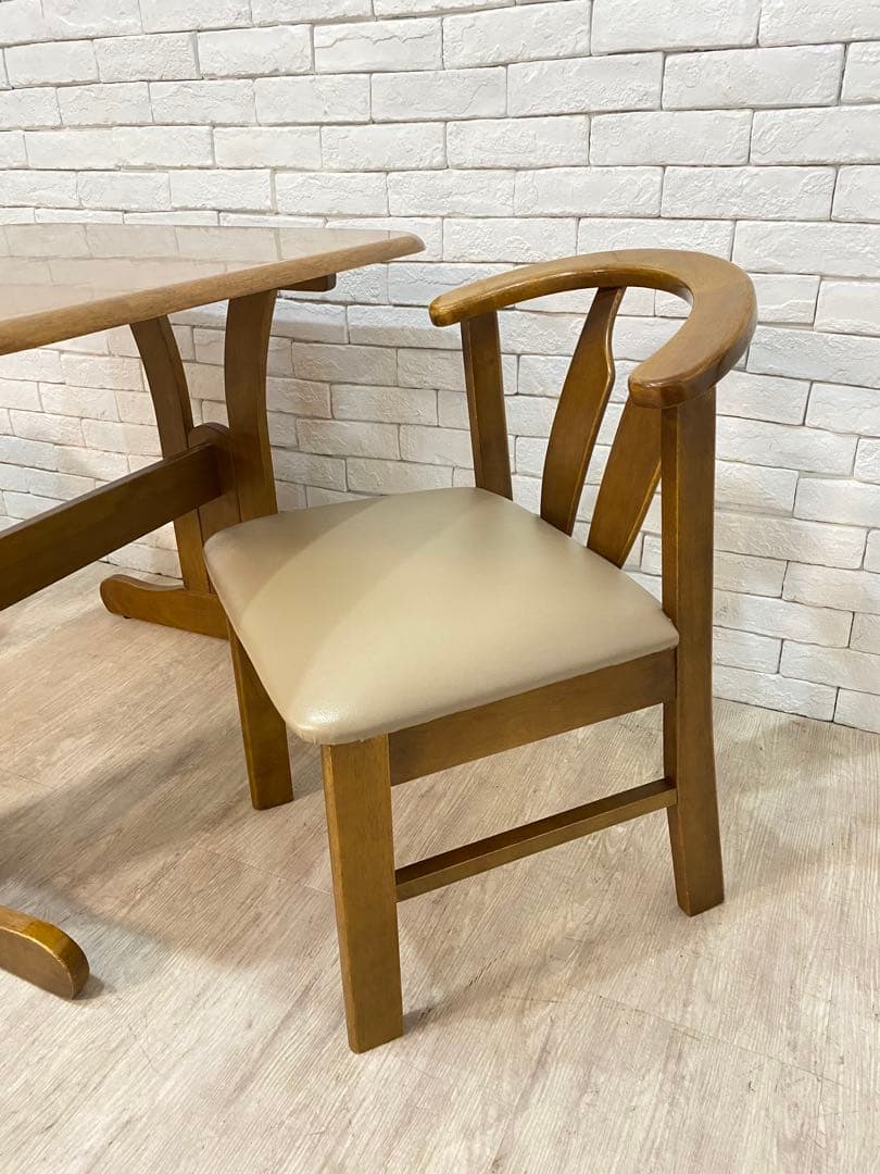 【東京都23区配送無料】ビンテージ　ダイニングテーブル　チェア　セット　机　椅子