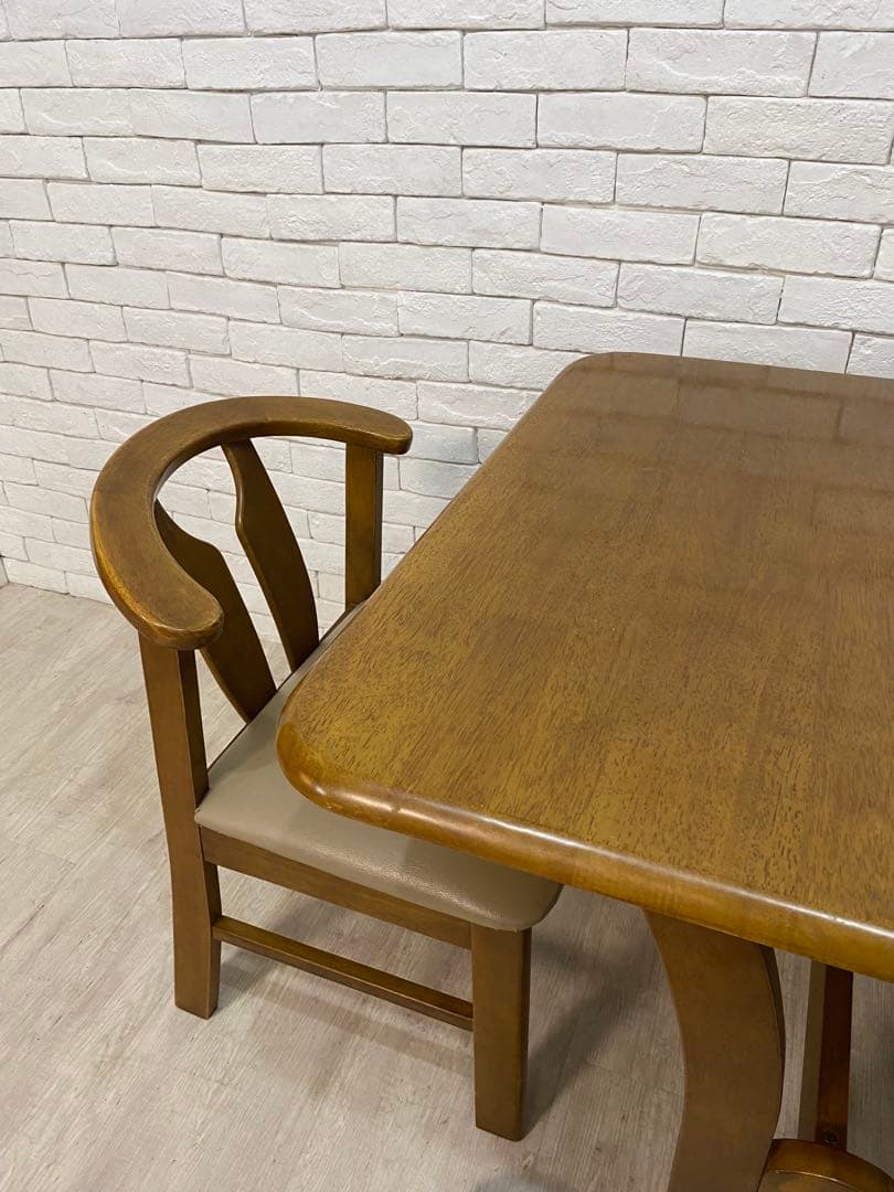 【東京都23区配送無料】ビンテージ　ダイニングテーブル　チェア　セット　机　椅子