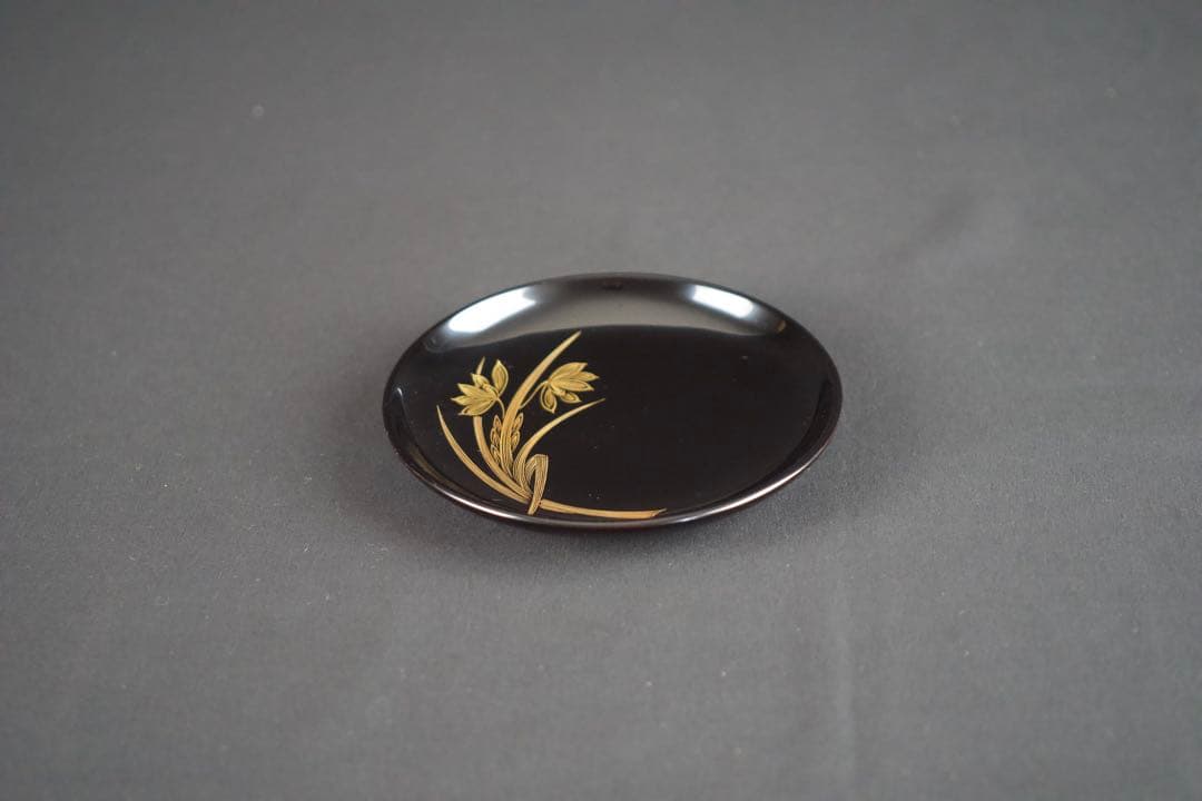 【8月31日まで】輪島塗 蘭沈金 銘々皿 5客 わじま 龍 作