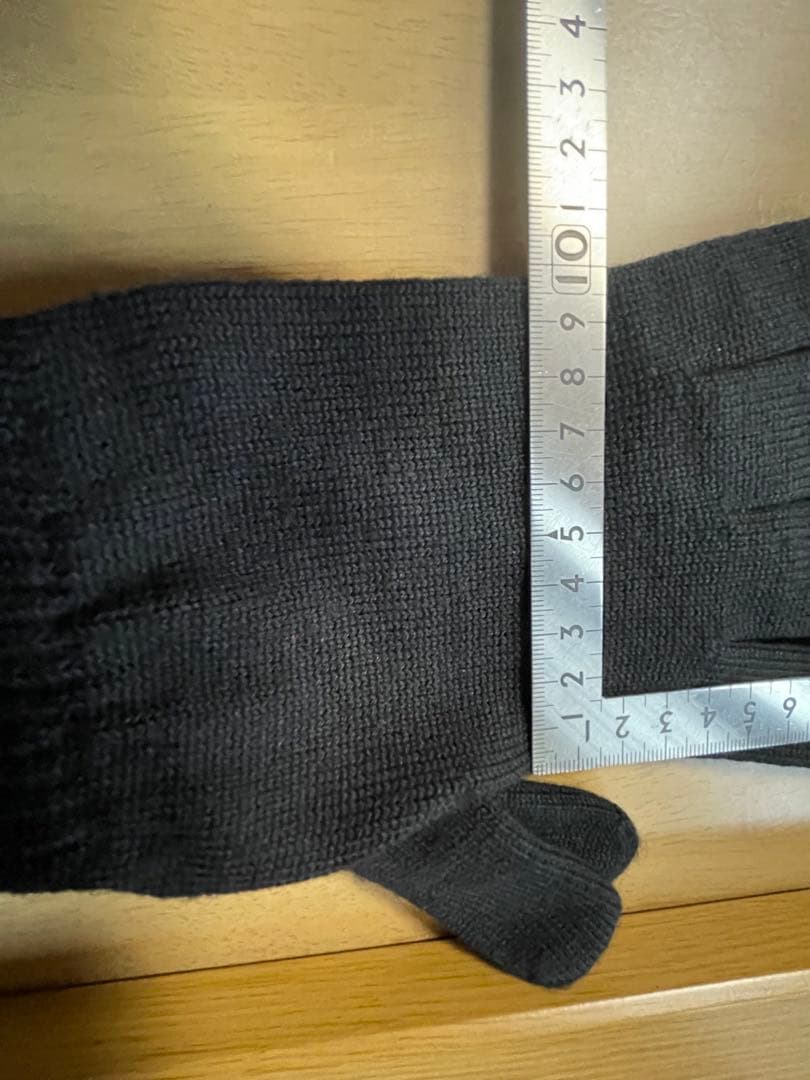 極美品）MONCLER モンクレール ロゴ　手袋 黒