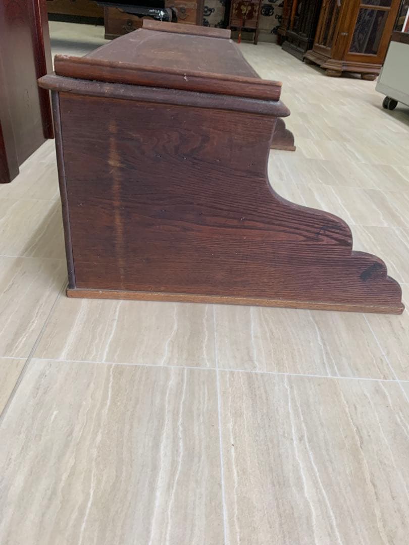 木製座卓 2引き出し付き　アンティーク学習机