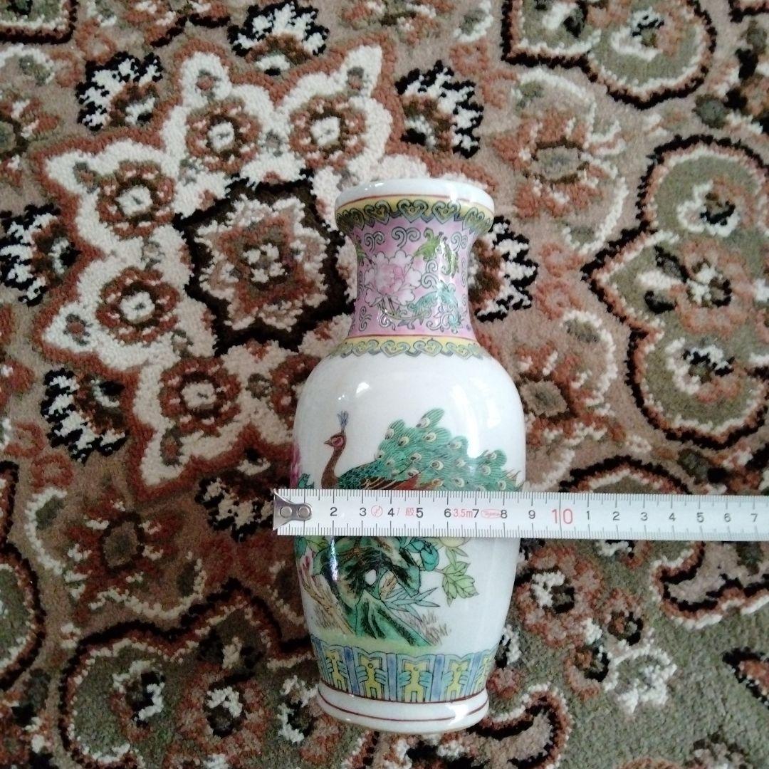 貴重中国骨董陶芸中国七十年代景徳鎮最高級手造り陶磁器 国営手工精製花瓶　 在銘