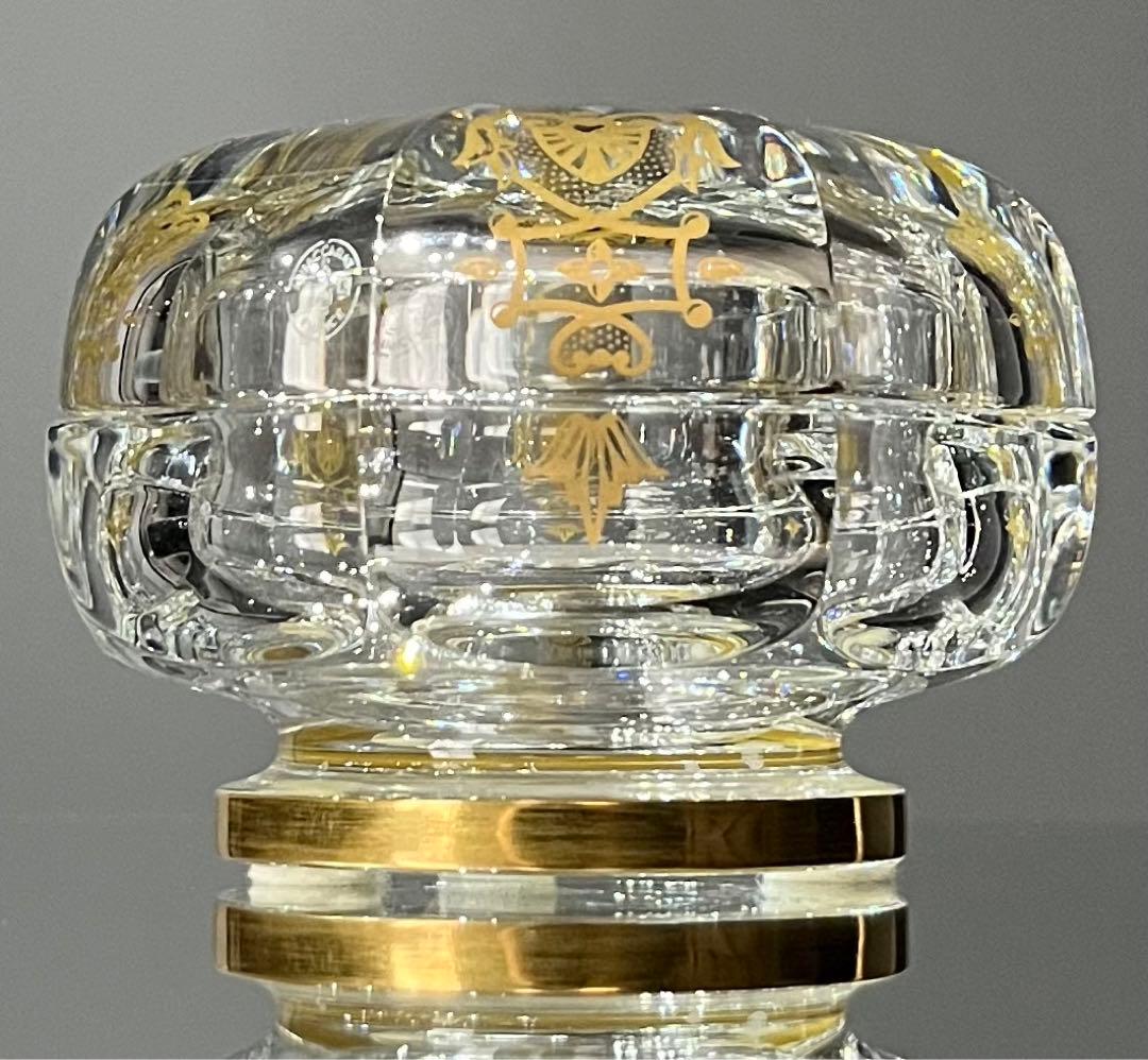 BACCARATバカラ/※廃盤極稀少型　エンパイア 金彩　蓋物　美品