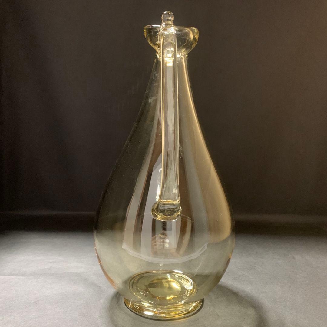 由水常雄 正倉院ガラス器模 白瑠璃水瓶 水注 水差し 飾壷 合箱