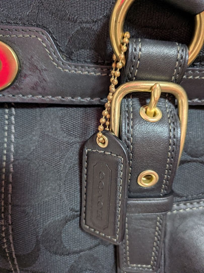 コーチ ブラック ハンドバッグ COACH美品