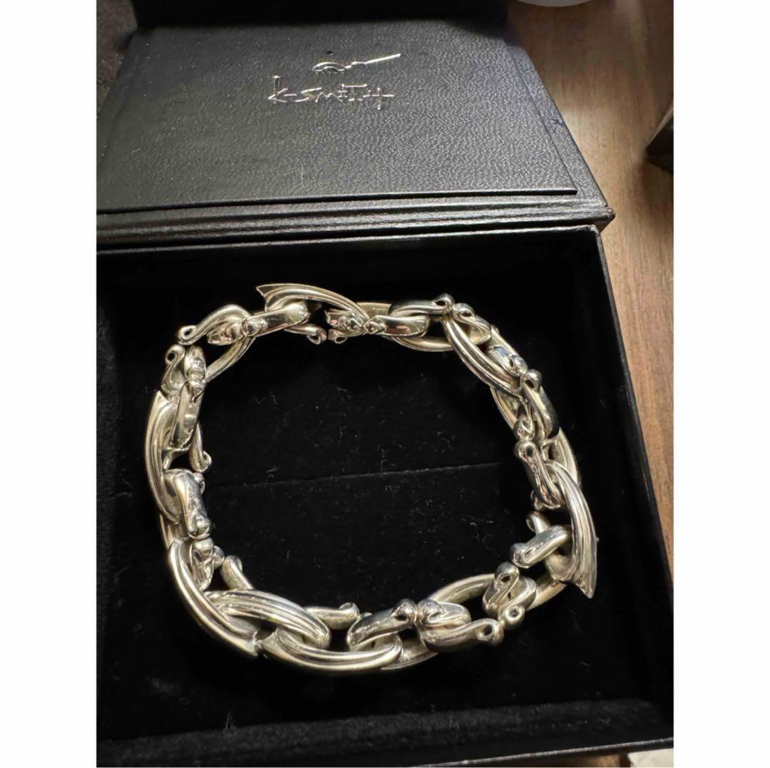 K-SMITH シルバーチェーンブレスレット KI-351-18pc