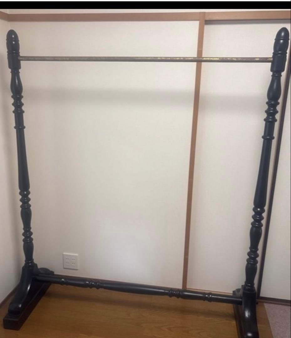 クラシックスタイル 木製衣桁 ブラック