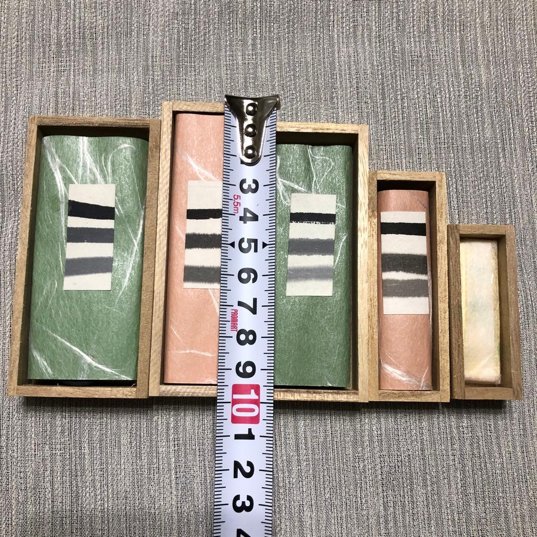 龍渓 硯　呉竹 墨 未使用5個セット 古墨
