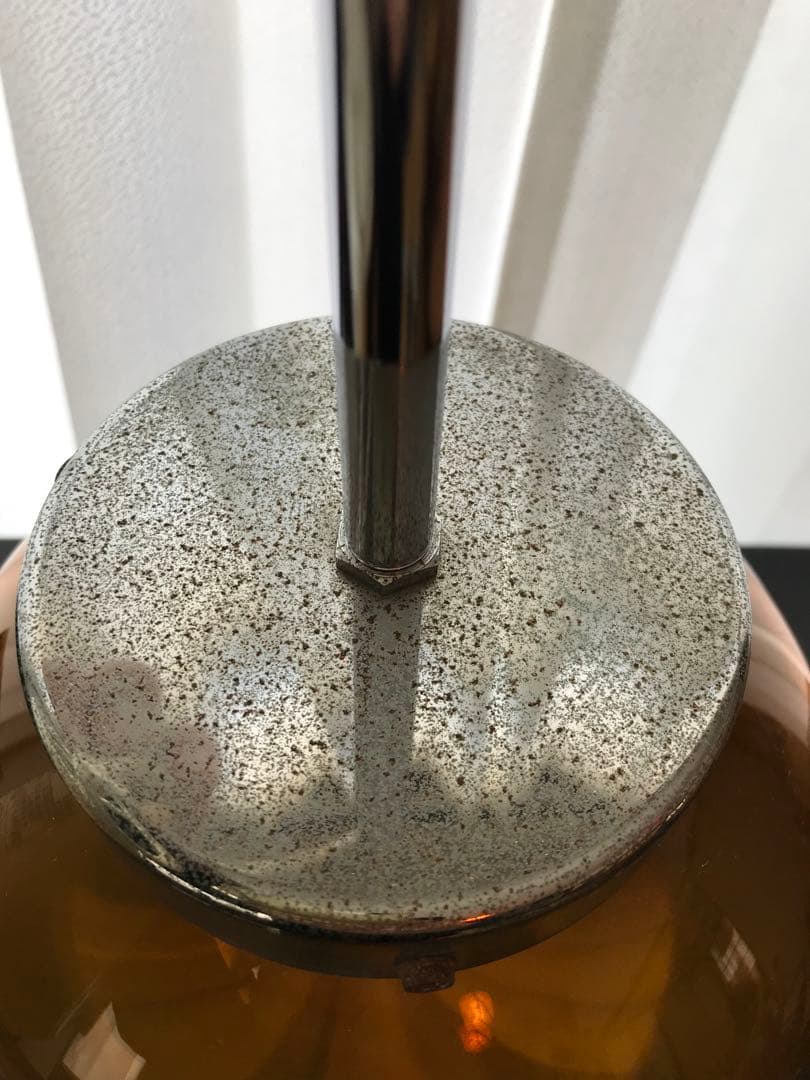 昭和 レトロ 照明 レトロ照明 アンバー ガラス ペンダントライト 吊り下げ照明