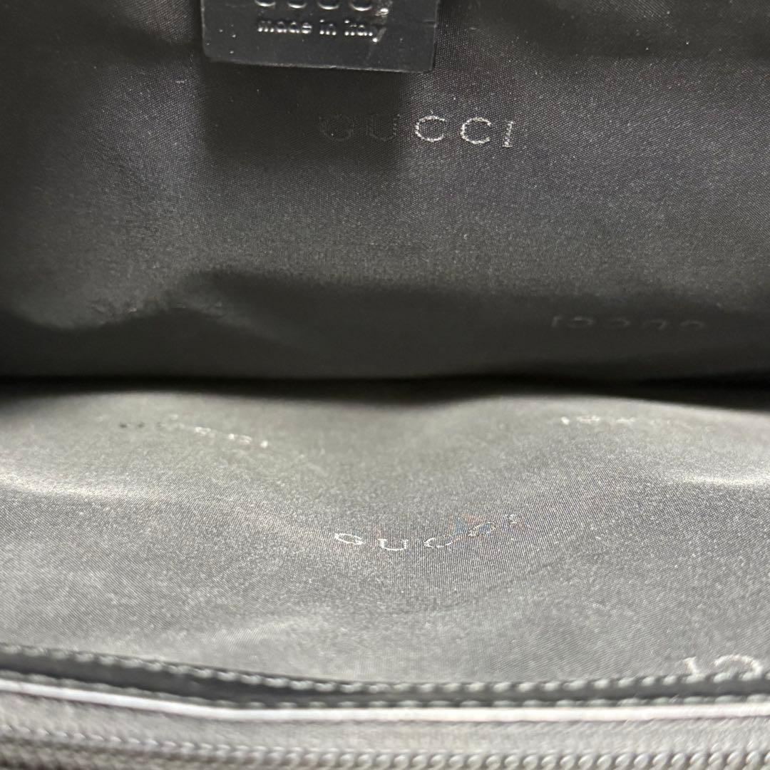 グッチ ナイロン ビジネスバッグ 大容量 A4可能 2way レザー ブラック